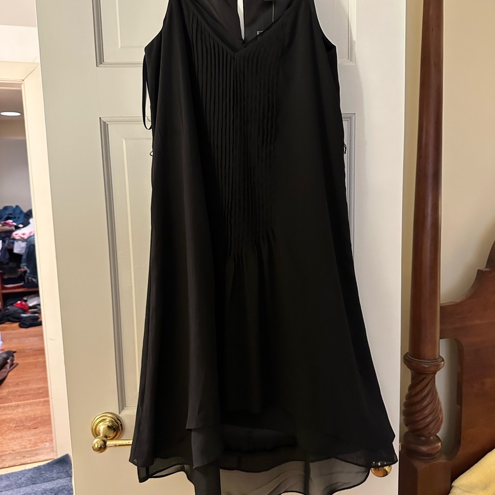 White House Black Market Black High Low Dress